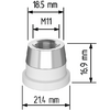 Керамический держатель сопла D21,4 (M11) для Raytools  арт.120515092A - st-e.info - Стерлитамак